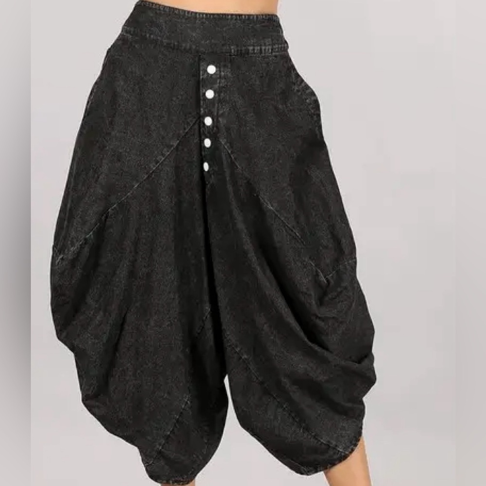 Denim Harem Pants